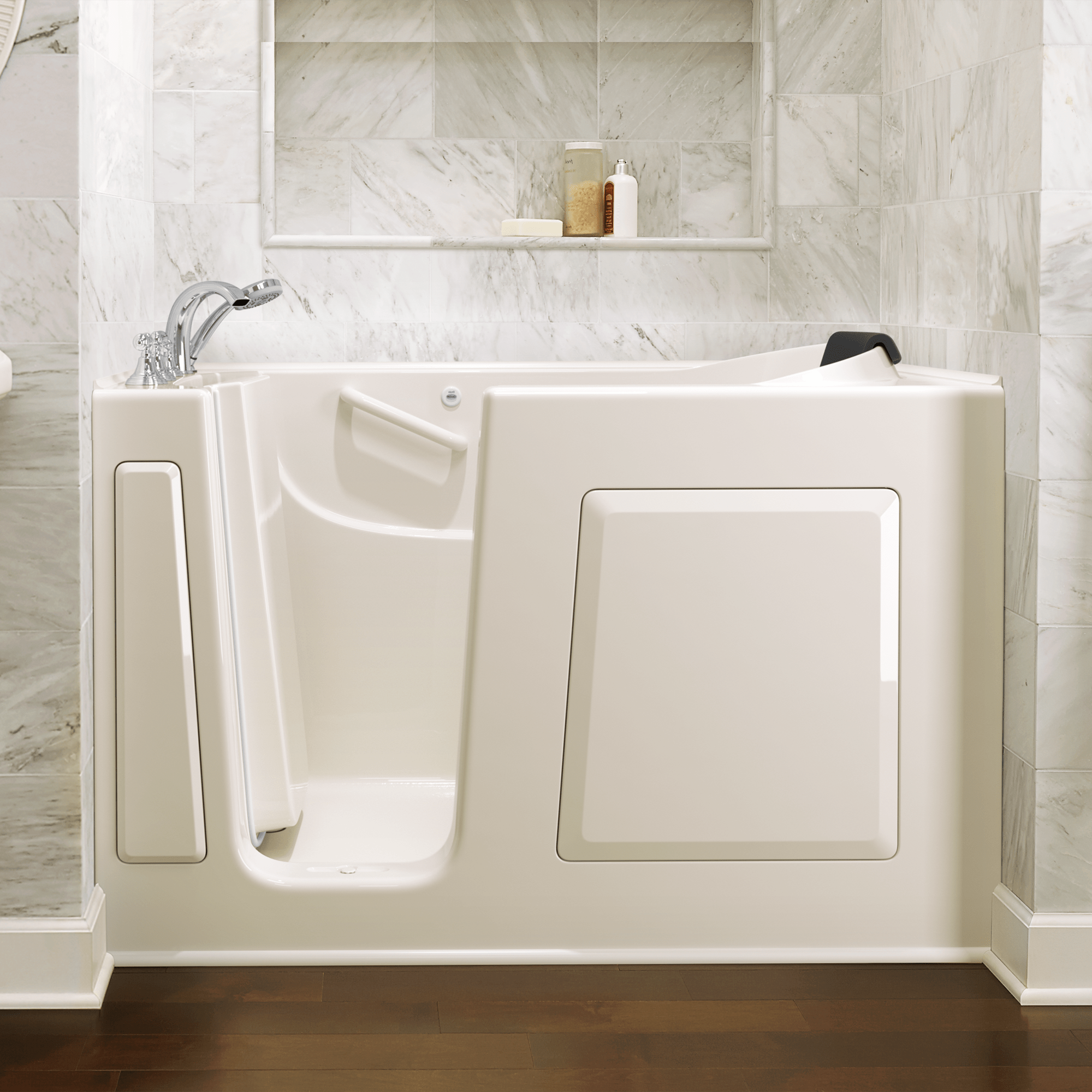 Gelcoat Premium Series 60x30 Inch Soaking Walk-In Bathtub - Right Hand Door and Drain